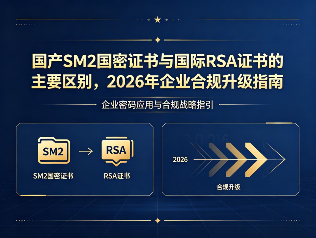 国产SM2国密证书与国际RSA证书的主要区别，2026年企业合规升级指南