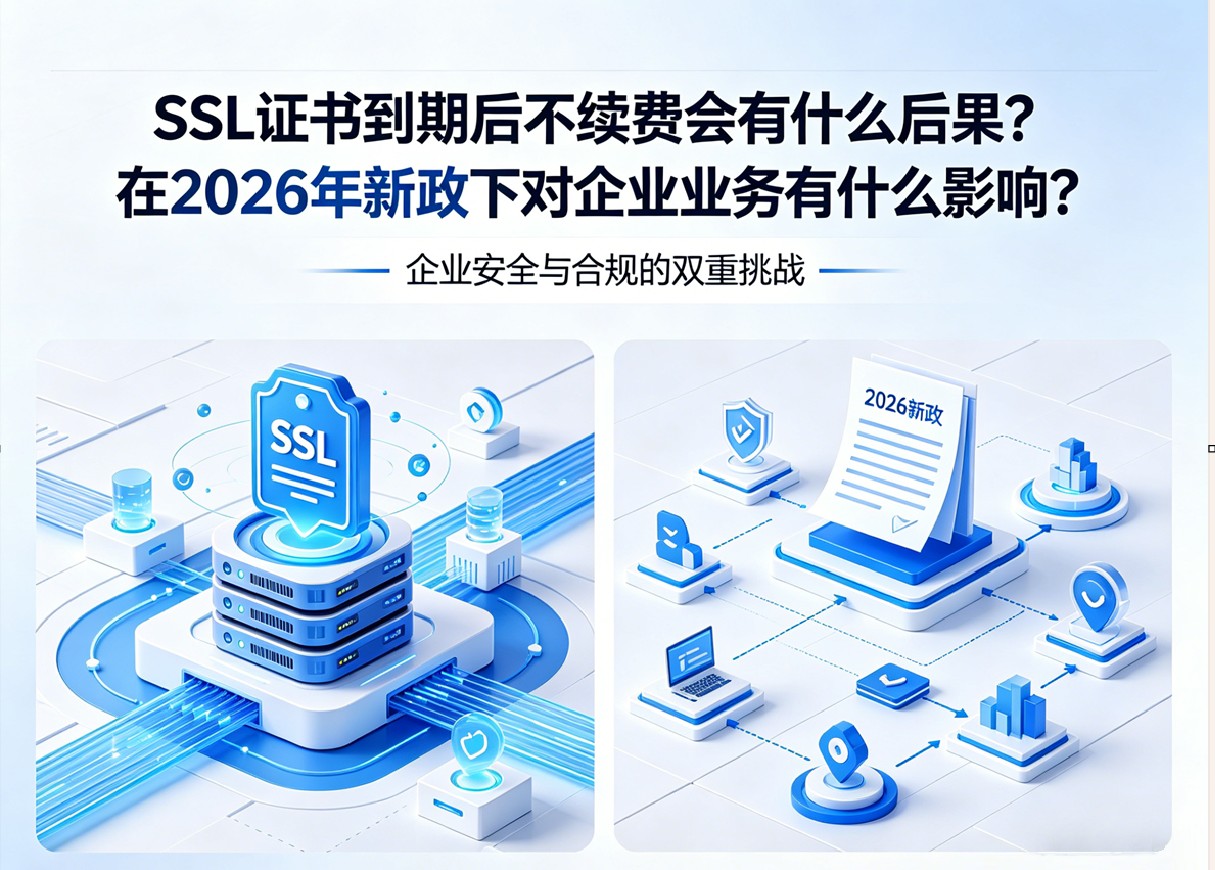 SSL证书到期后不续费会有什么后果？在2026年新政下对企业业务有什么影响？